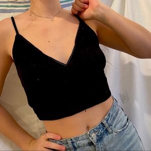 Black Urban Outfitters spaghetti strap tank top